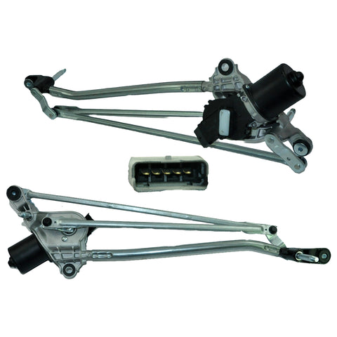 Front Windscreen Wiper Motor & Linkage for Dacia: Logan, Sandero