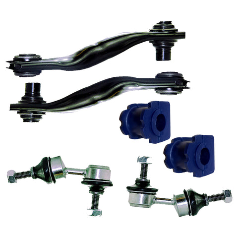 Rear Control Arms + Drop Links + Antil Roll Bar Poly Bushes KIT For Jaguar X-Type