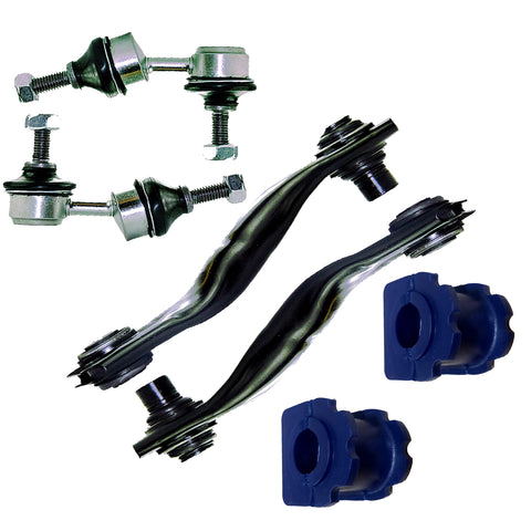 Rear Control Arms + Drop Links + Antil Roll Bar Poly Bushes KIT For Jaguar X-Type