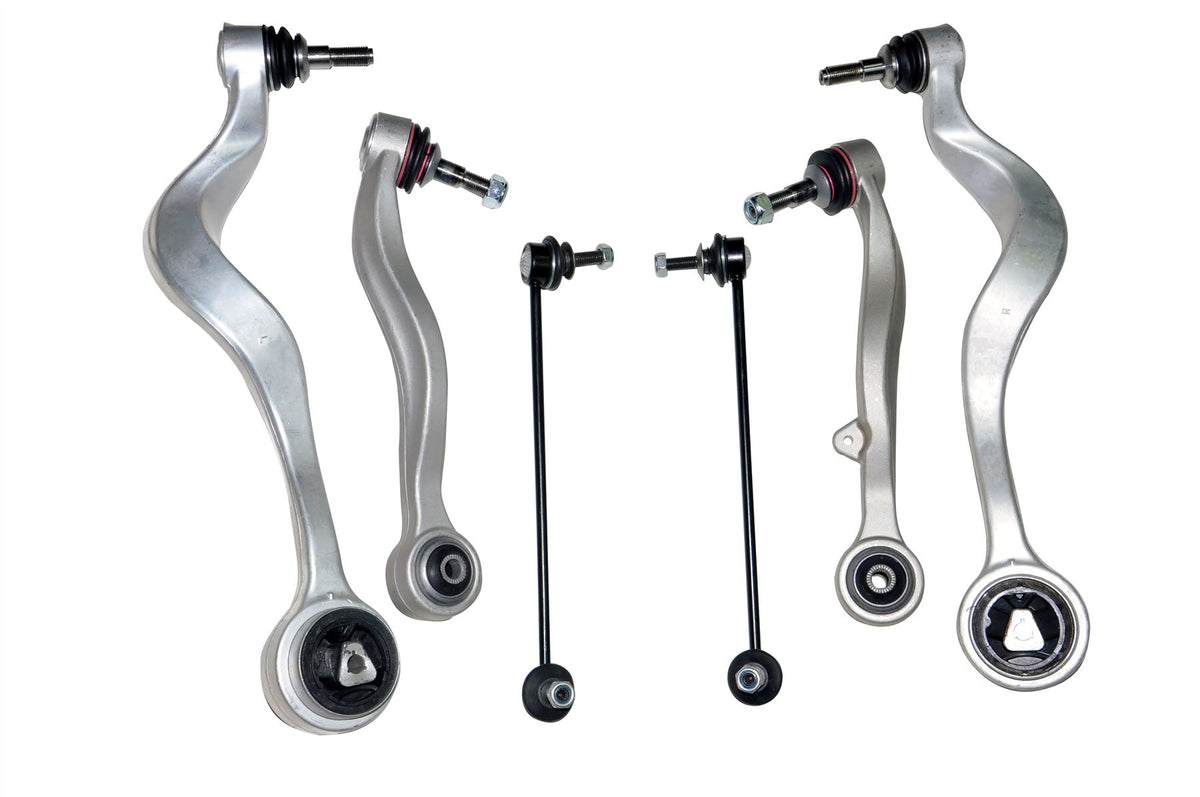 For BMW 5 Series E60 E61 Front Suspension Wishbone Control Arms & Drop Links Kit