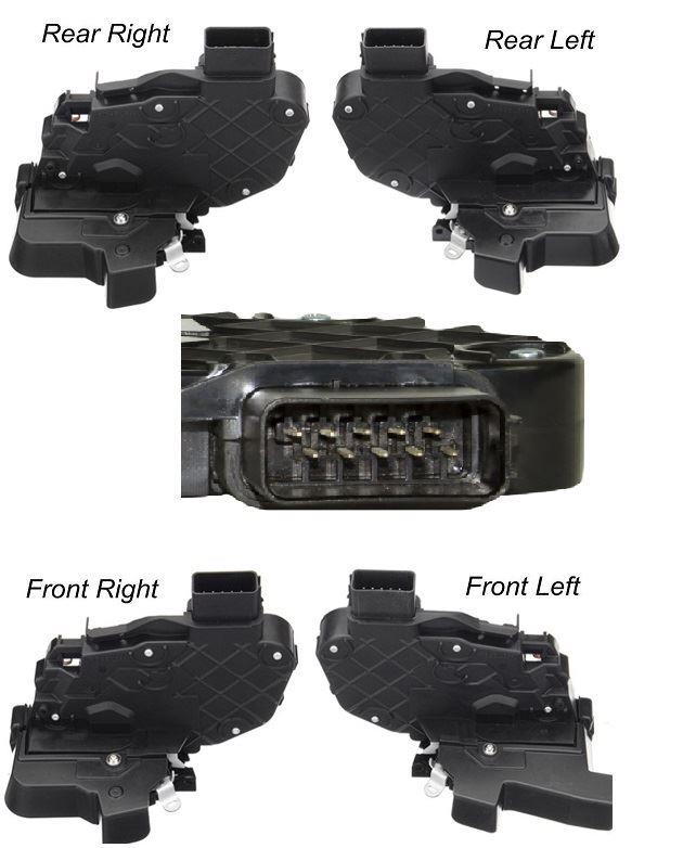 Set Of All 4 Door Locks, Front & Rear For Discovery Mk3, Mk4 & Freelander 2 Lr011275, Lr011277, Tlr011303, Lr011302