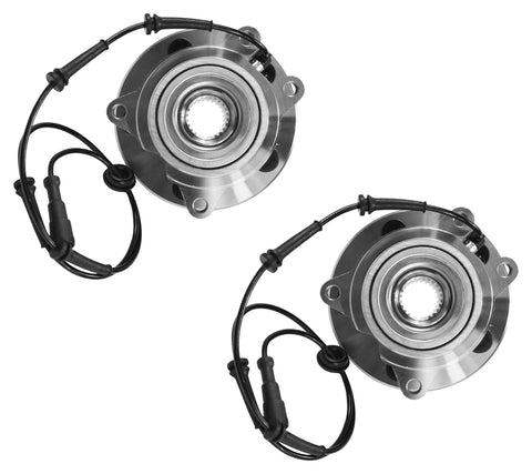 2x Wheel Bearing Hub With ABS Sensor Front For Land Rover Discovery 2 TAY100060