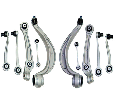 Front Suspension Wishbone Control Arms Links Kit (Left & Right Sides) For Audi-D2P Autoparts