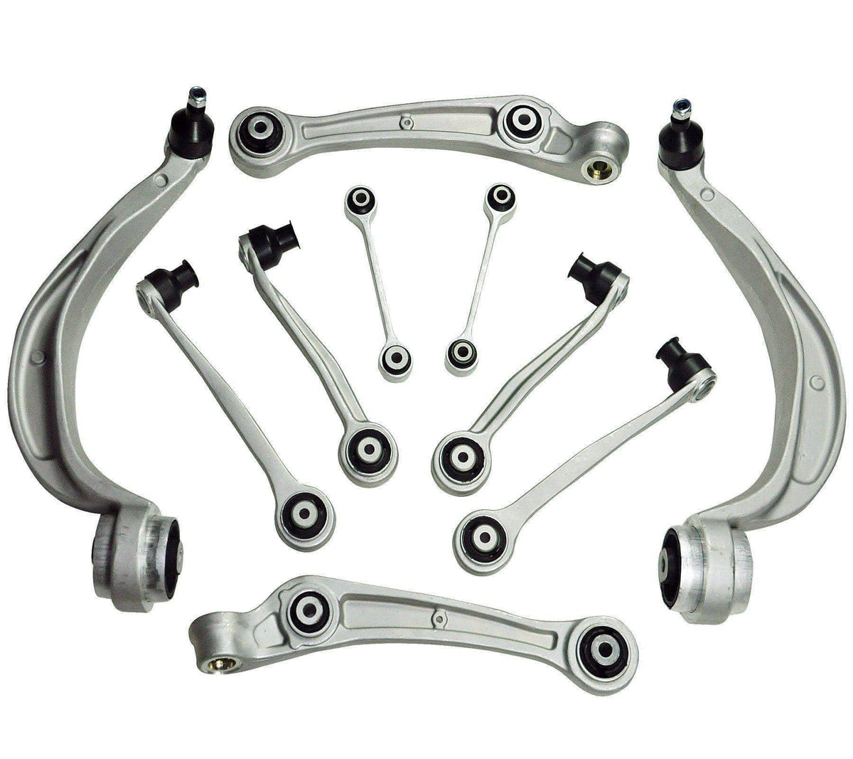 Front Suspension Wishbone Control Arms Links Kit (Left & Right Sides) For Audi-D2P Autoparts