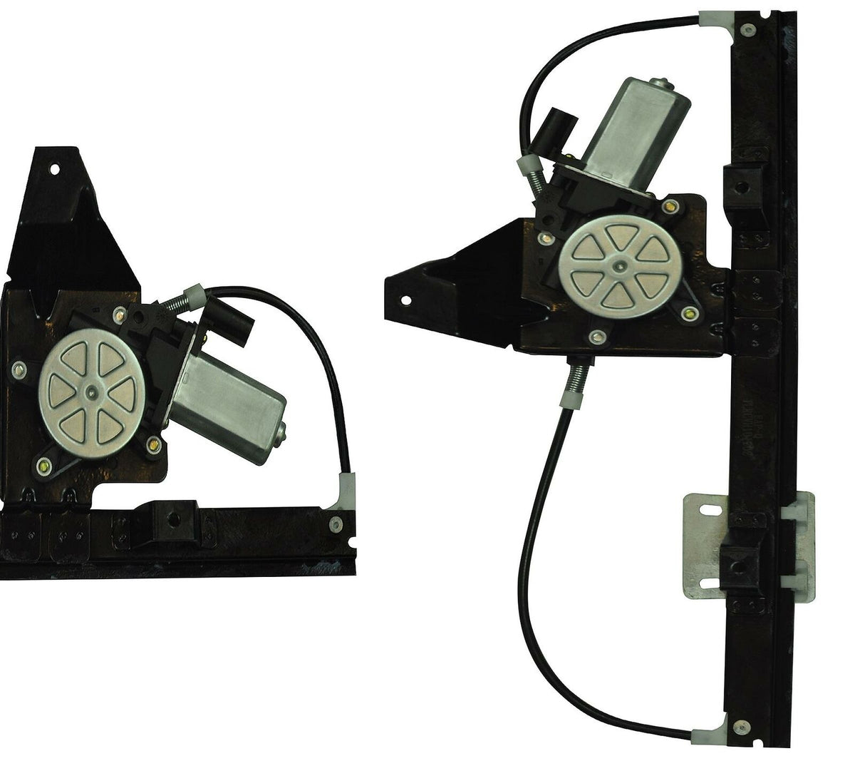 Pair Of Rear Left & Right Side Window Regulator With Motor For Freelander Cvh101212, Cvh101202