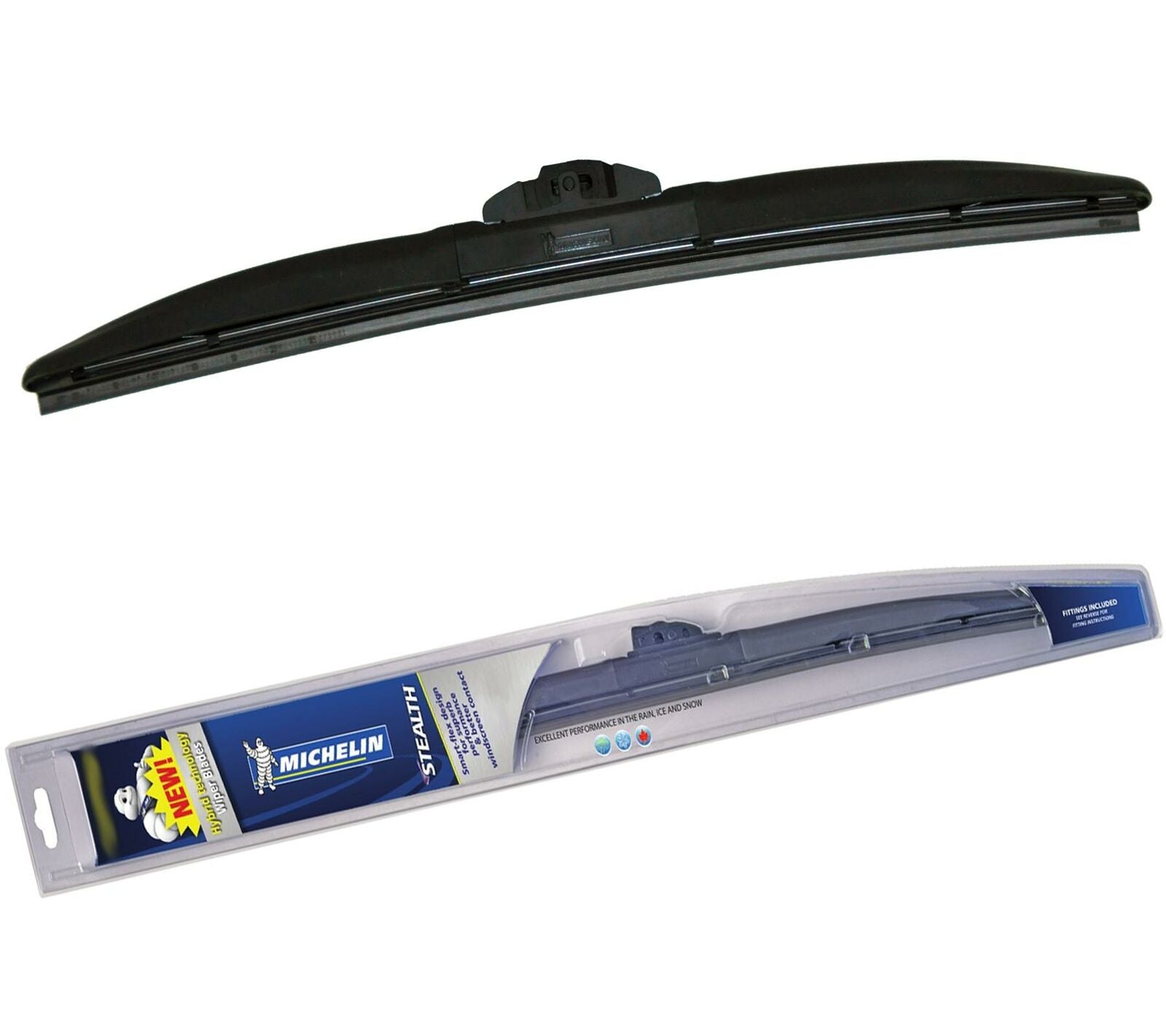 Michelin Stealth Hybrid Wiper Blades Pair 16"/19" For Daihatsu CUORE 1995-1998