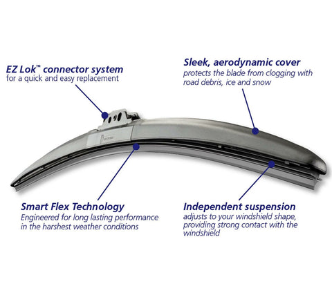 Michelin Stealth Hybrid Wiper Blades Pair 16"/19" For Daihatsu CUORE 1995-1998